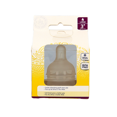 Difrax Flesspeen soft breed large 2 Stuks