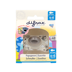 Difrax Fopspeen natural 0-6 maanden Woezel & Pip  1 Stuks