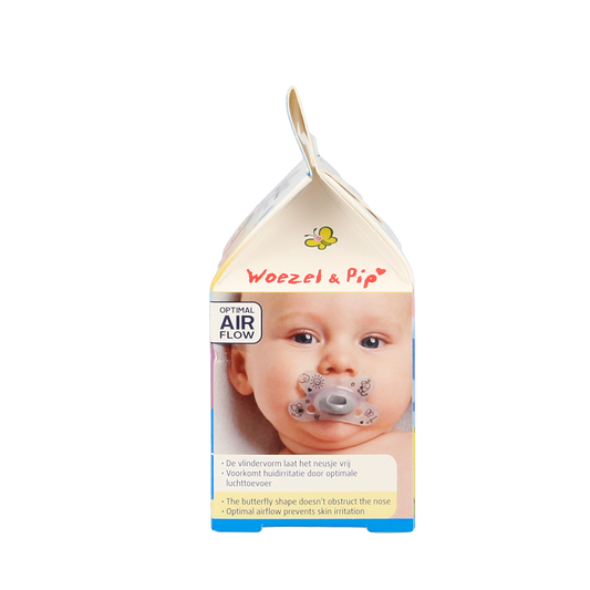 Difrax Fopspeen natural 0-6 maanden Woezel & Pip  1.00 Stuks