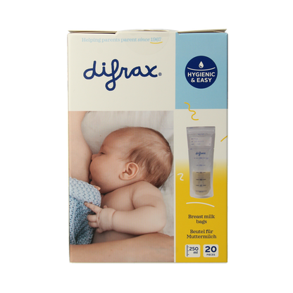 Difrax Moedermelk bewaarzakjes BtoB 20.00 Stuks