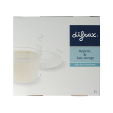 Difrax Voeding bewaarbakjes 6.00 Stuks