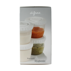 Difrax Voeding bewaarbakjes 6 Stuks