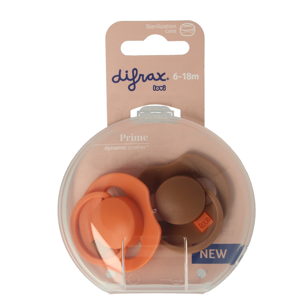 Difrax Fopspeen prime 6-18 maanden assorti 2.00 Stuks