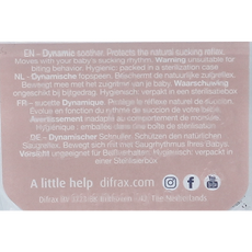 Difrax Fopspeen glow dynamic 18+  mnd ivory/blush 2 Stuks