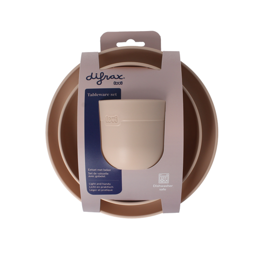 Difrax Eetset met beker nude 1 Set