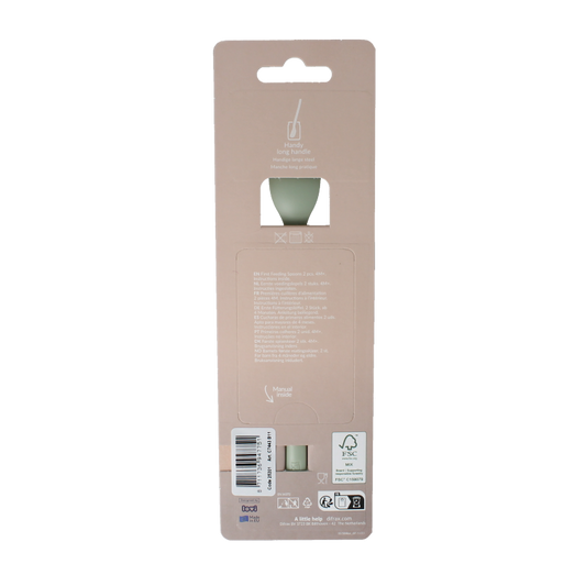 Difrax Eerste voedingslepel pistachio 2 Stuks