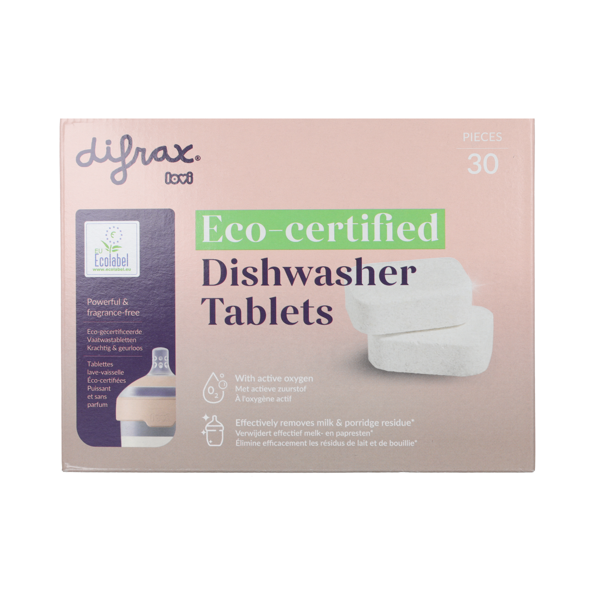Difrax ECO Vaatwastabletten, 30st 30.00 Tabletten