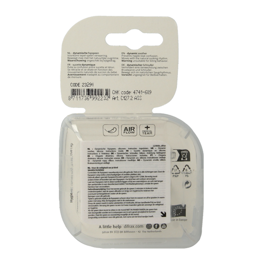 Difrax Lovi fopspeen harmony 6-20 maanden assorti 2 Stuks