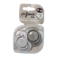 Difrax Fopspeen 6-18 maanden harmony light grey/dark grey 2.00 Stuks