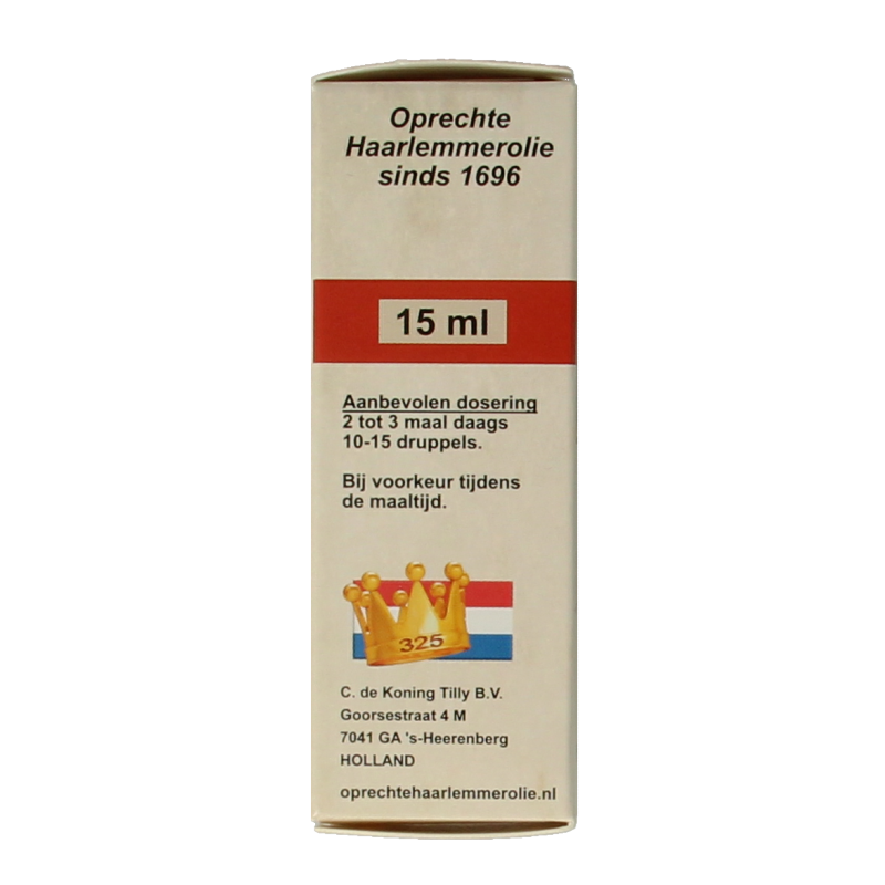 De Koning Tilly Haarlemmerolie magnum 15 Milliliter