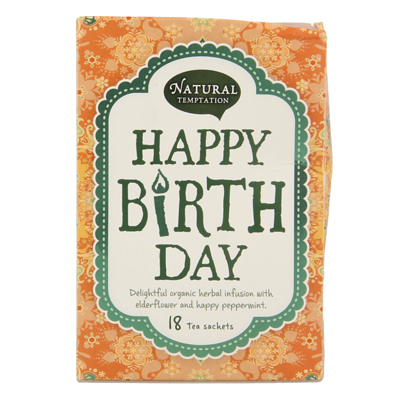 Natural Temptation Happy birthday bio 18 Zakjes