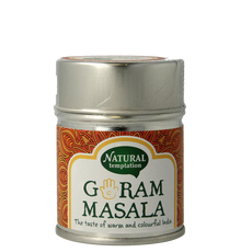 Natural Temptation Garam masala blikje natural spices bio 50.00 Gram