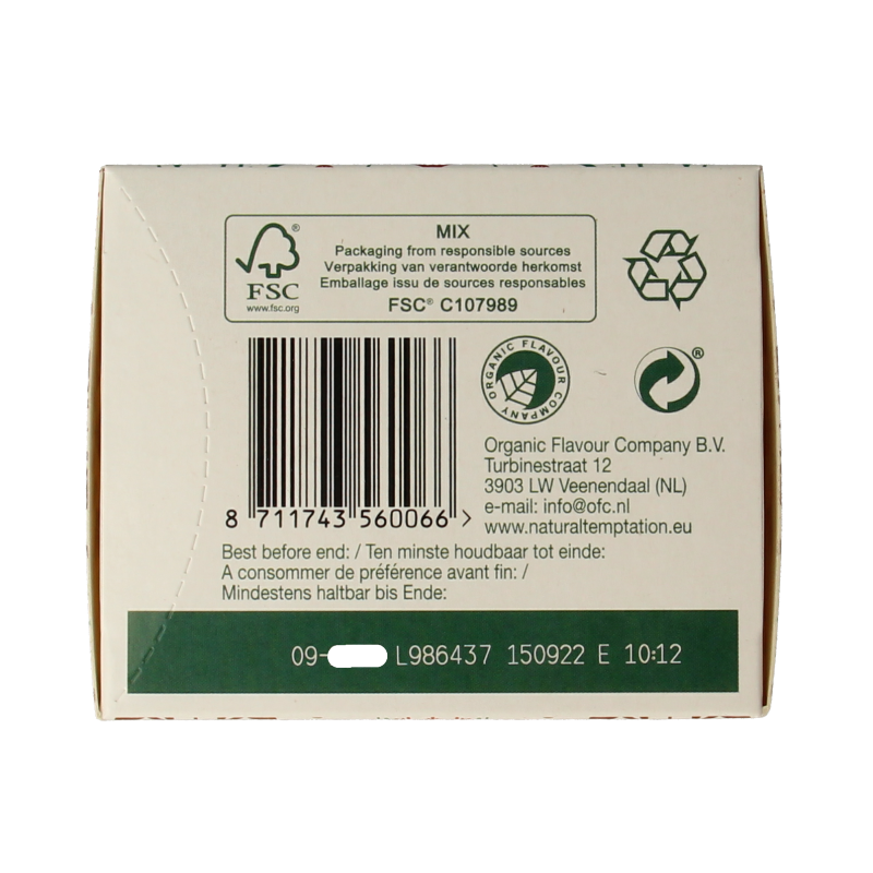 Natural Temptation Merry X-mas bio 18 Zakjes