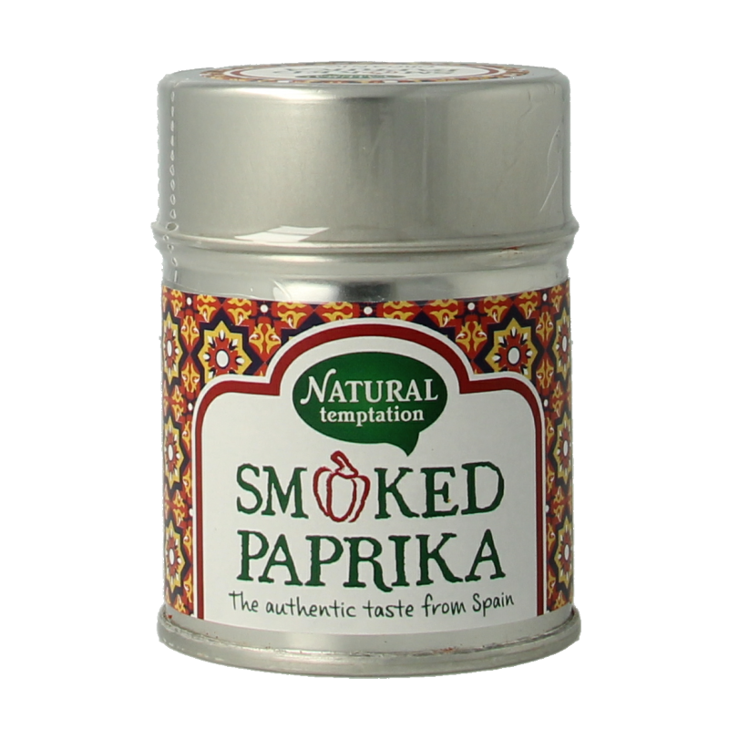 Natural Temptation Smoked paprika blikje bio 50 Gram