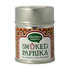 Natural Temptation Smoked paprika blikje bio 50.00 Gram