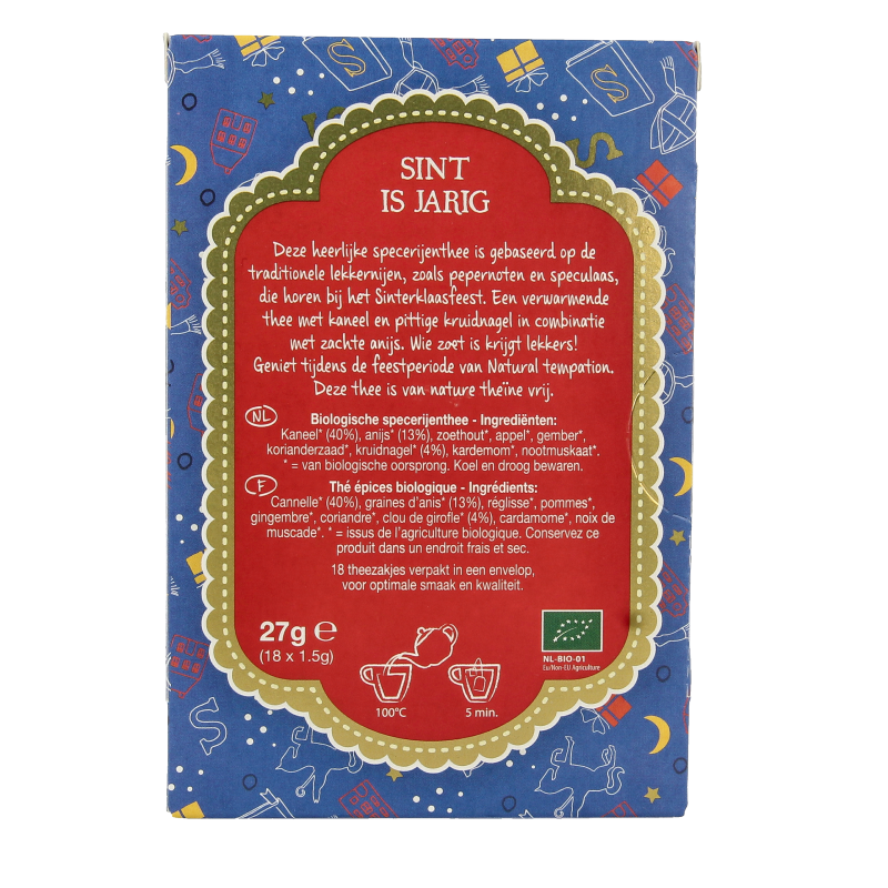 Natural Temptation Sint is jarig bio 18 Zakjes