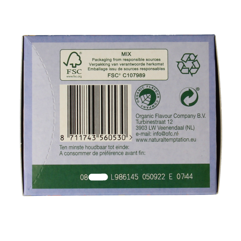 Natural Temptation Sint is jarig bio 18 Zakjes