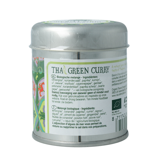 Natural Temptation Thai green curry blikje bio 35.00 Gram