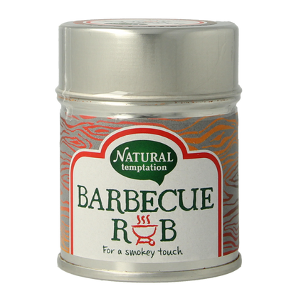 Natural Temptation Barbecue rub blikje bio 40.00 Gram