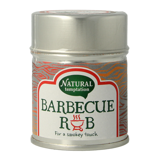 Natural Temptation Barbecue rub blikje bio 40 Gram