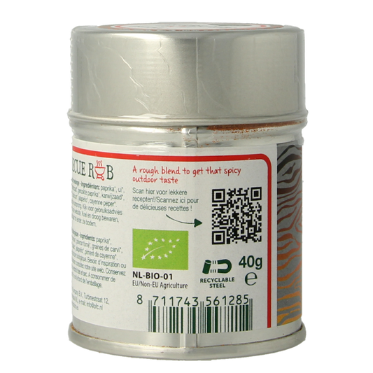 Natural Temptation Barbecue rub blikje bio 40 Gram