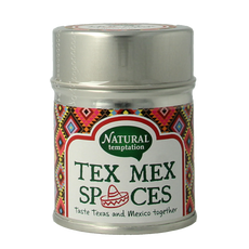 Natural Temptation Tex Mex spices blikje bio 40 Gram