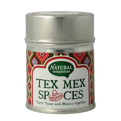 Natural Temptation Tex Mex spices blikje bio 40.00 Gram