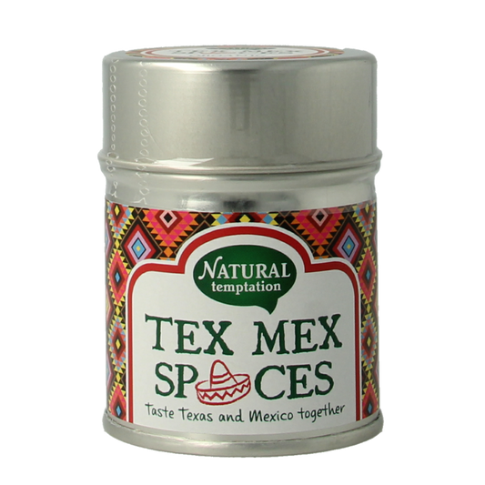 Natural Temptation Tex Mex spices blikje bio 40 Gram