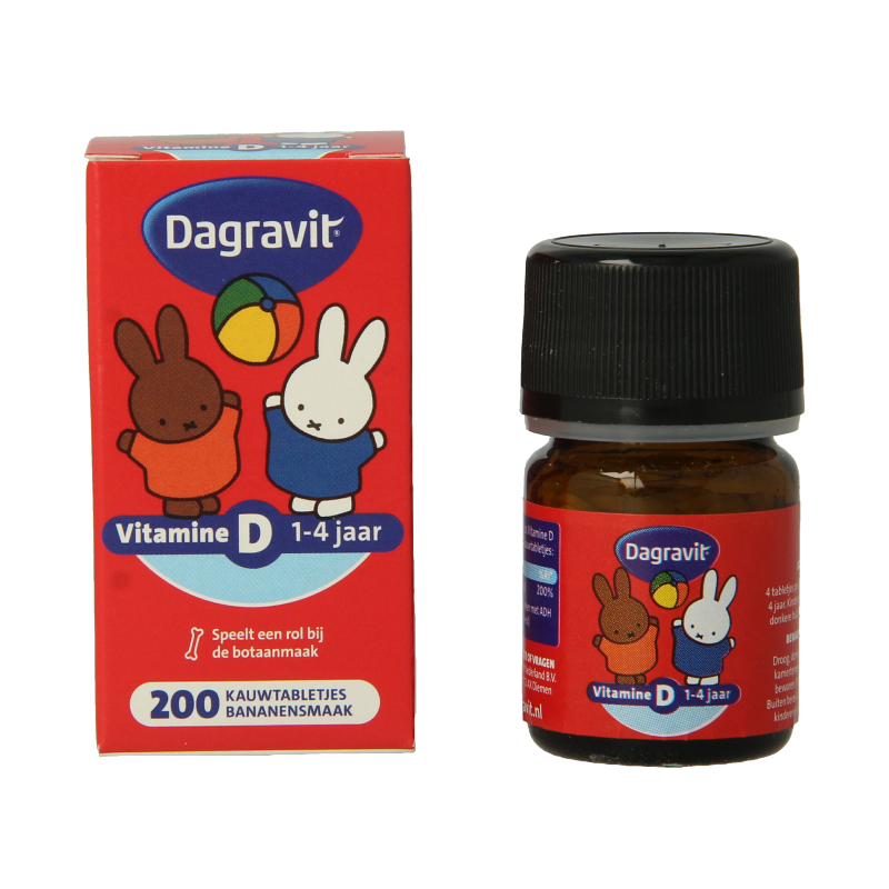 Dagravit Vitamine D tablet kids  200 Stuks
