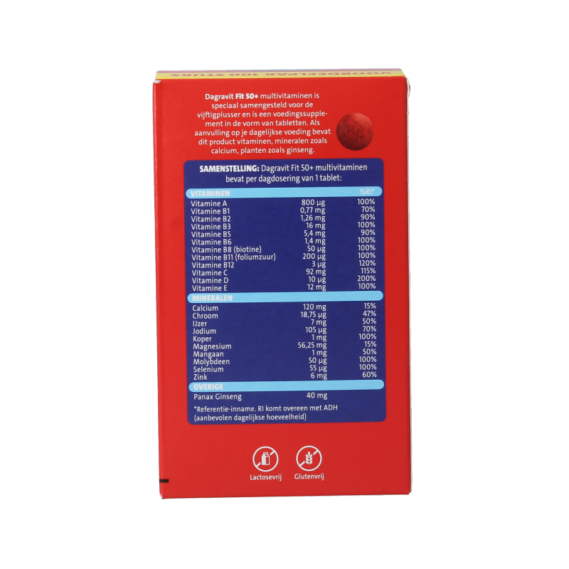 Dagravit Totaal 30 Vitaal 50+ 100 Tabletten