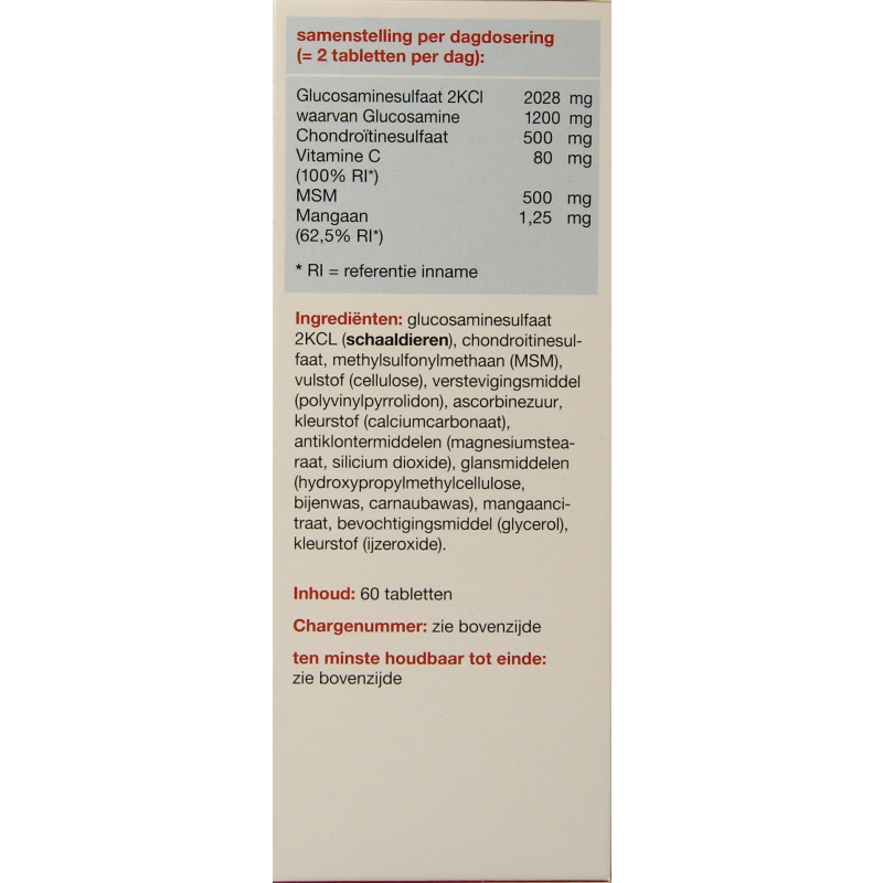 Glucon Combi Glucosamine & chondroitine MSM mangaan 60 Tabletten