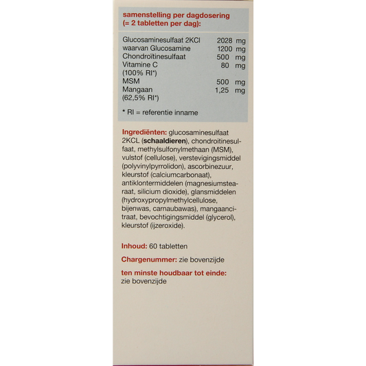 Glucon Combi Glucosamine & chondroitine MSM mangaan 60.00 Tabletten