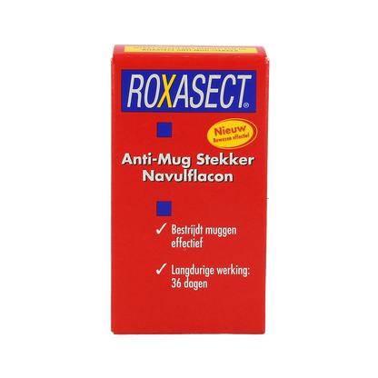 Roxasect Stekker tegen muggen navul 1.00 Stuks