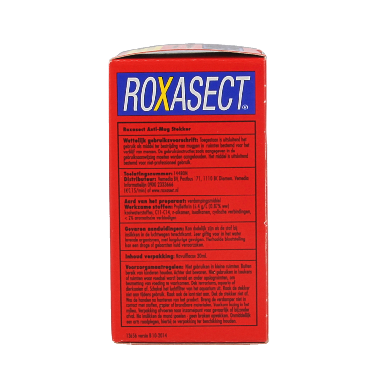 Roxasect Stekker tegen muggen navul 1 Stuks