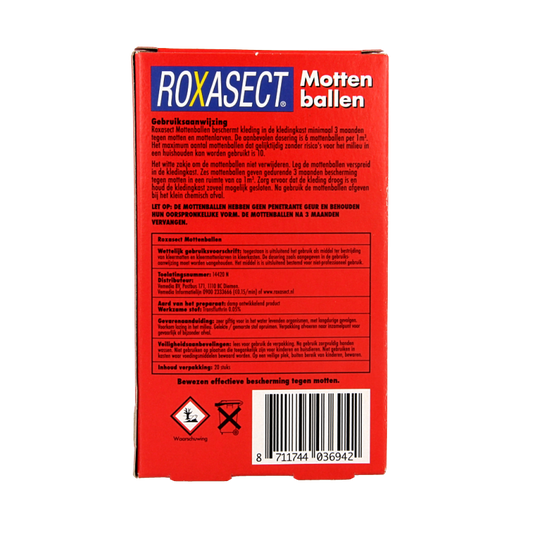 Roxasect Mottenballen 20 Stuks