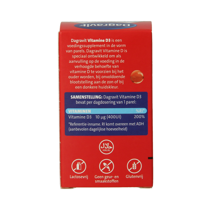 Dagravit Vitamine D pearls 400IU 100 Stuks