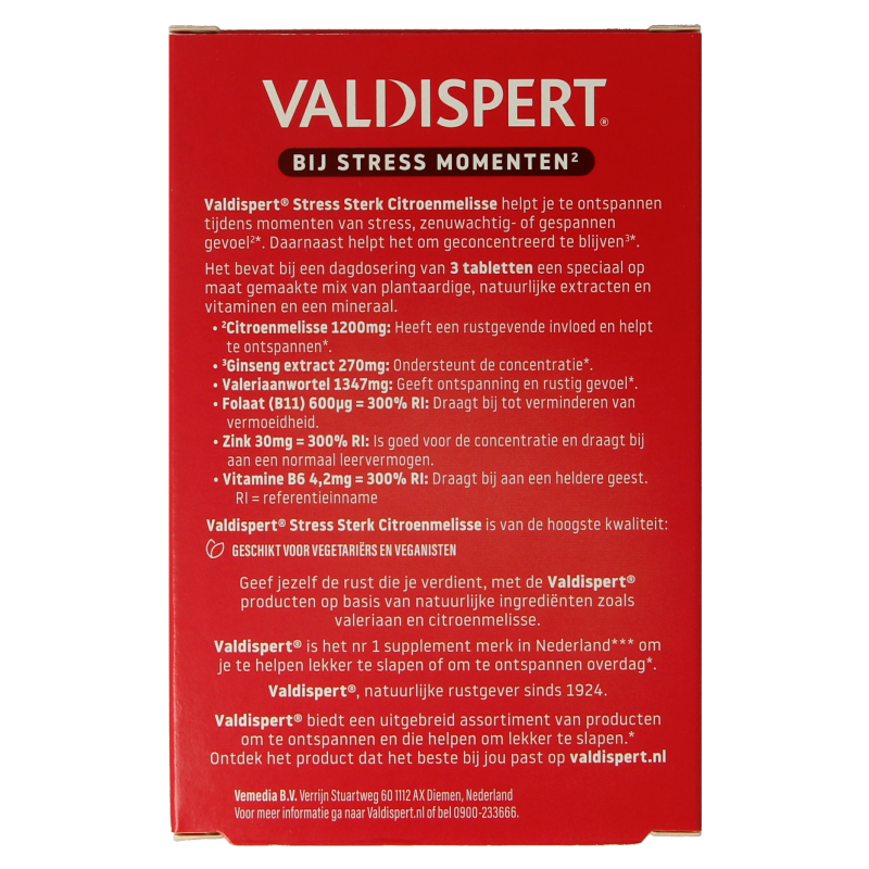 Valdispert Stress moments sterk 20 Tabletten