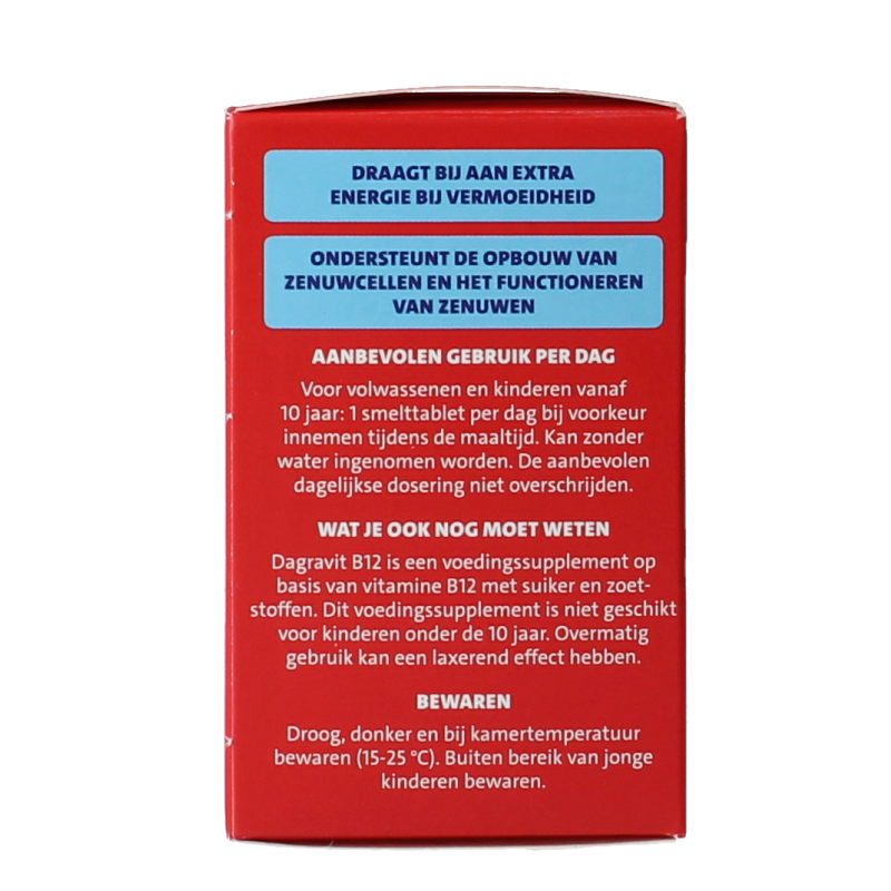 Dagravit Vitamine B12 1000mcg smelt 100 Tabletten