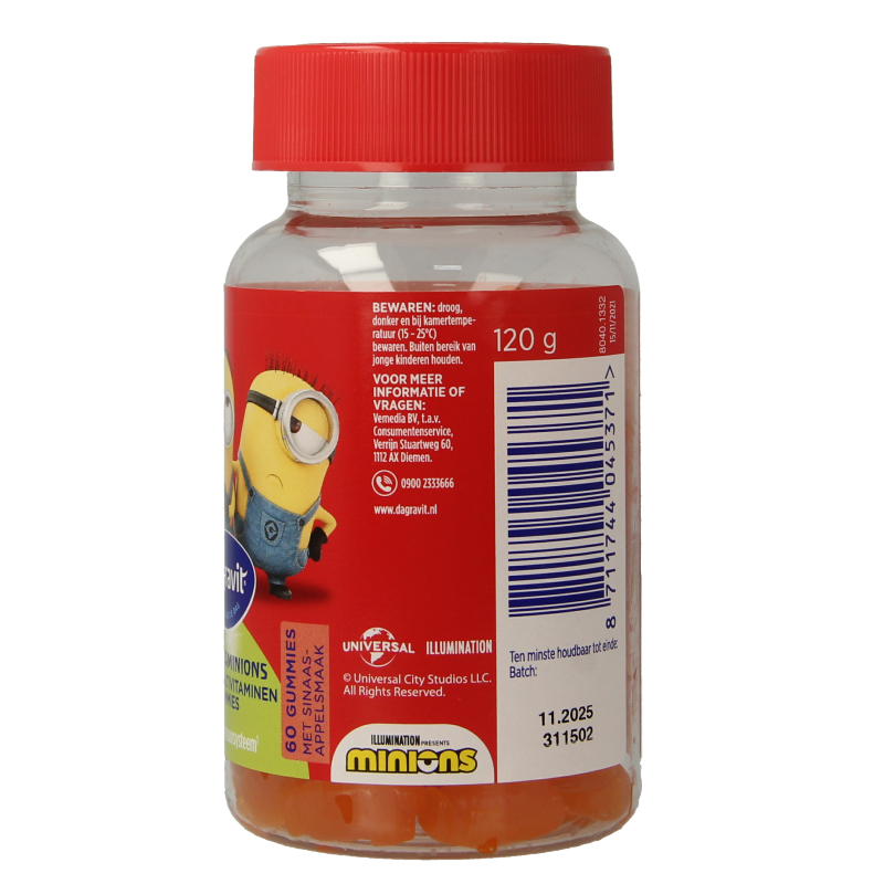 Dagravit Kids-Xtra vitaminions gums 6+ 60 Gummies