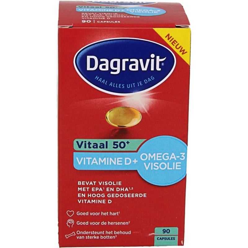 Dagravit Vitaal 50+ omega/vitamine D  90 Capsules