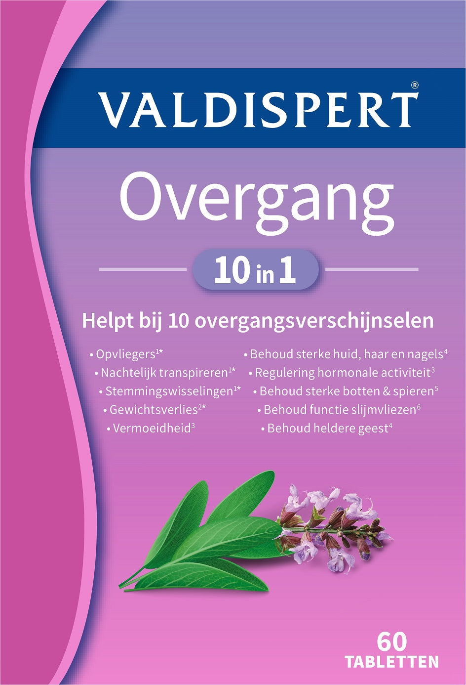Valdispert Overgang 10 in 1  60 Tabletten