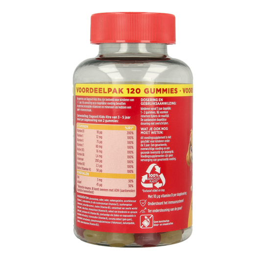 Dagravit Kids-xtra 3-5 jaar 120 Gummies