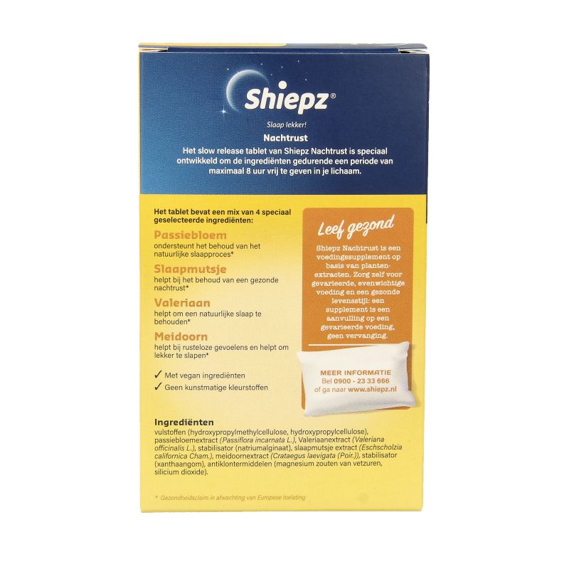 Shiepz Nachtrust 8 uur 30 Tabletten