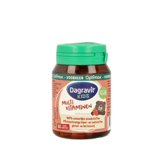 Dagravit Natural kids aardbei 60 Tabletten