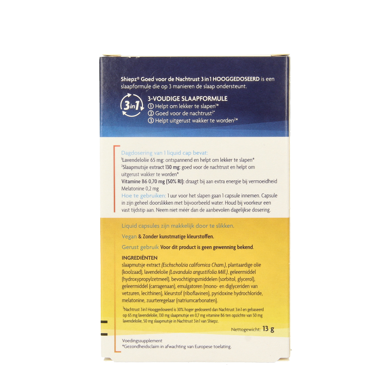 Shiepz Nachtrust 3-in-1 sterk 30 Tabletten