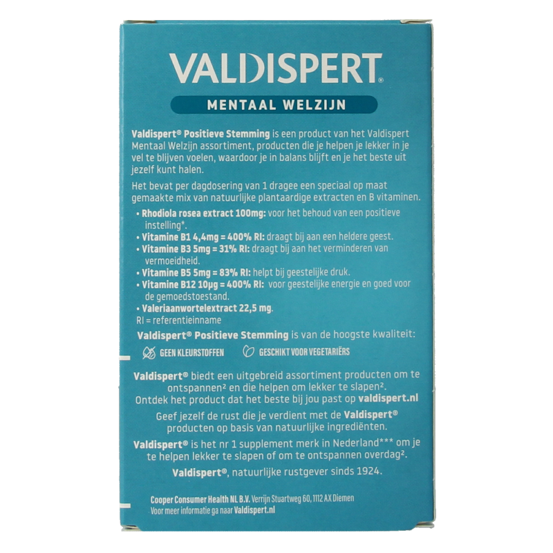 Valdispert Positieve stemming 30 Dragees