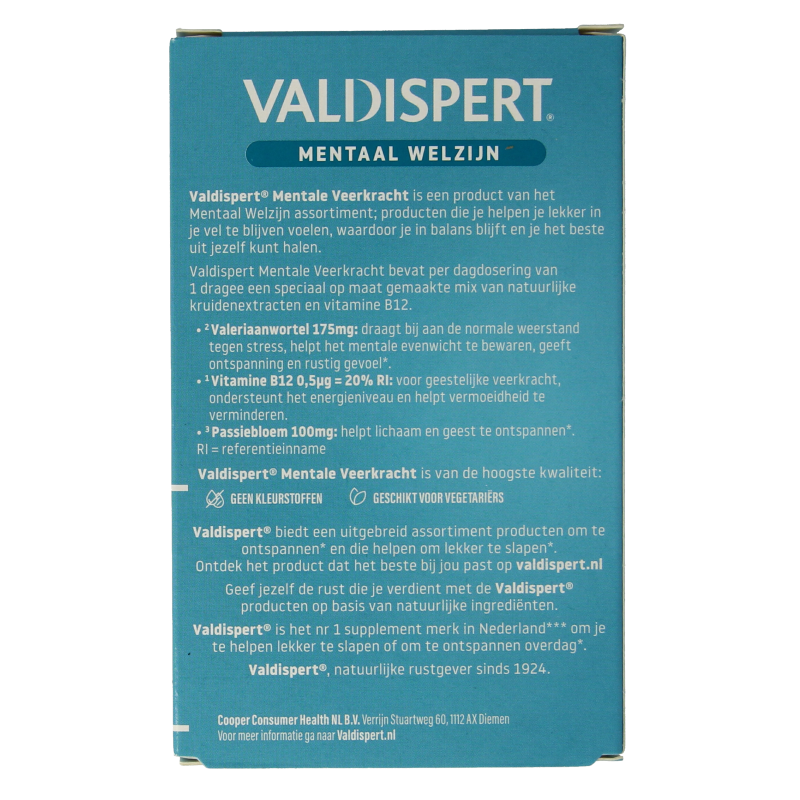 Valdispert Mentale veerkracht 30 Tabletten