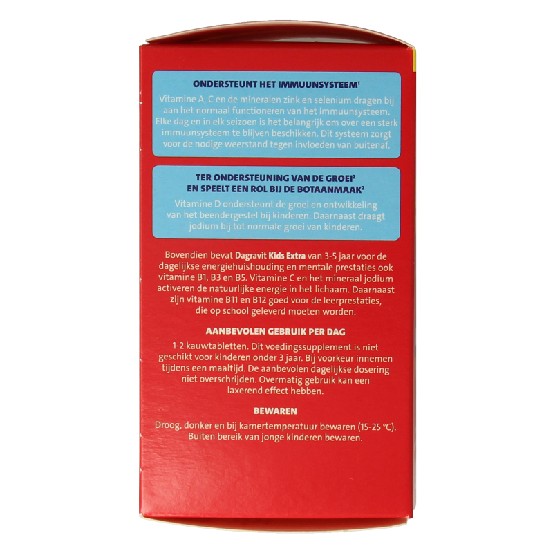 Dagravit Kids extra 3 - 5 jaar 60 Kauwtabletten