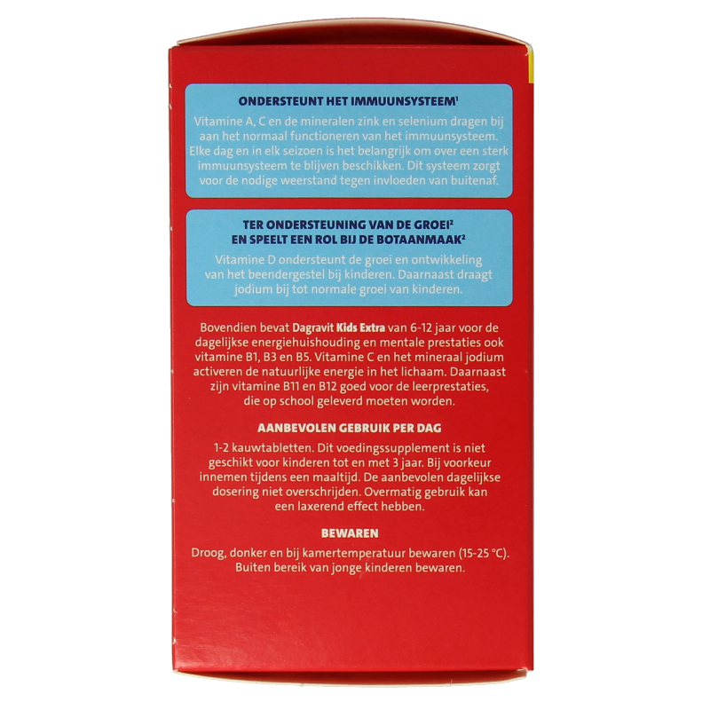 Dagravit Kids extra 6 - 12 jaar 60 Kauwtabletten