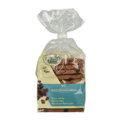 Billy's Farm Rozijnenkoeken bio 230.00 Gram